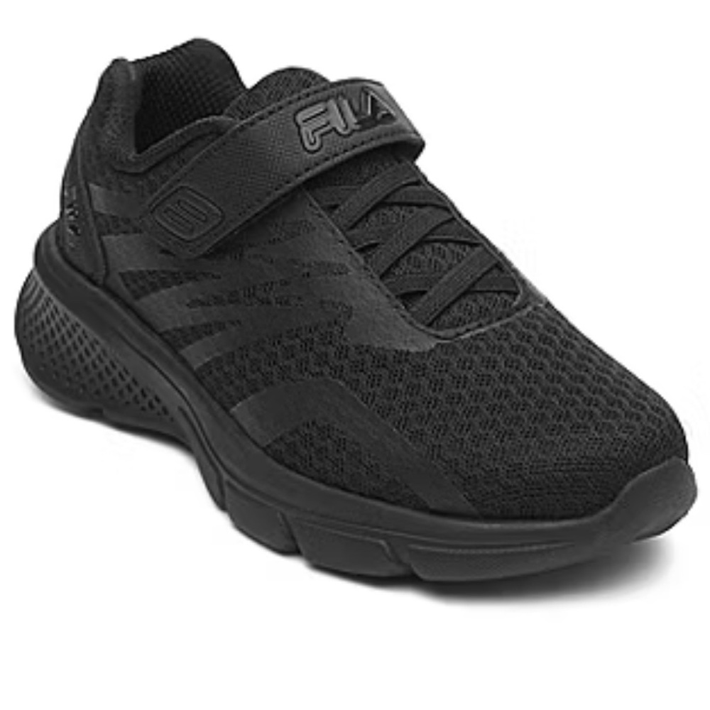 Fila Kids Black Mesh Sneakers